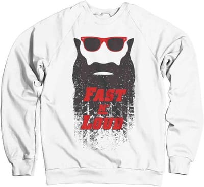 Fast N' Loud Sweater/trui -S- Kaufman Beard Wit