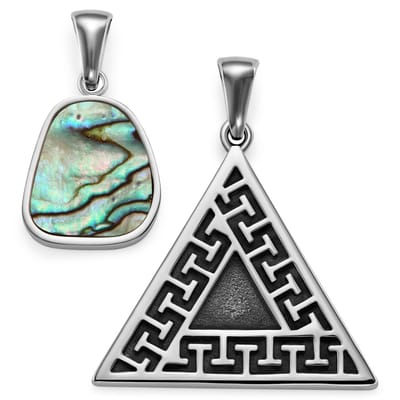 Atlantis | Limited Edition Abalone & Driehoekige Hangerset