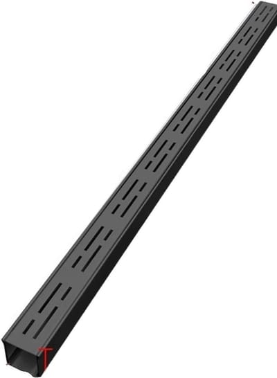 Sleufdrainageset - Waterafvoer Goot - Waterbeheer Tuin - Roestvrij Staal - 100 cm - Zilver