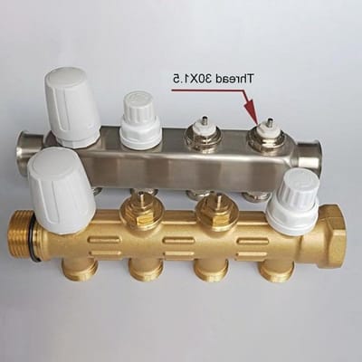 Radiator Knop - Verwarming Handwiel - Temperatuur Regelen - Duurzaam Plastic - M30x1.5 Schroefdraad - Wit