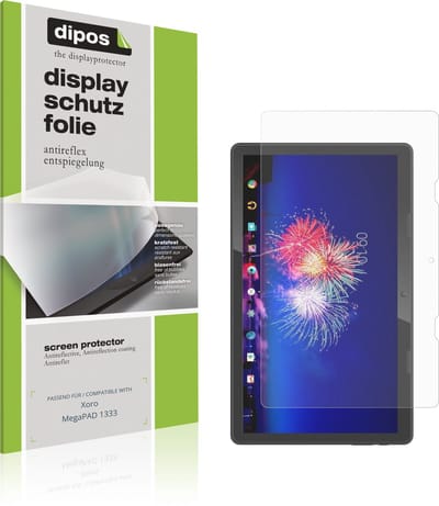 dipos – 2x Matte Beschermfolie geschikt voor Xoro MegaPAD 1333 | Krasbestendige & antireflecterende Screenprotector Ultra-Thin