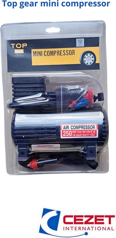 Top Gear Mini Lucht Compressor - 12 Volt