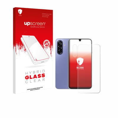 upscreen - Screenprotector voor Samsung Galaxy F17 (Voor+Camera) - Folie Beschermfolie Beschermglas transparant