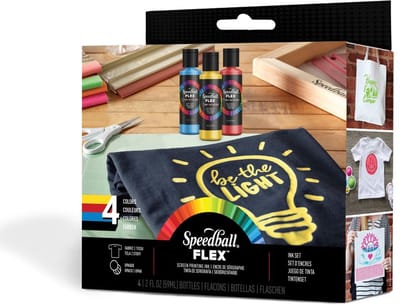 Speedball Starter set flex fabric screen printing -zeefdruk