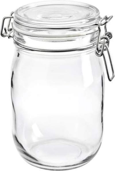 Weckpot - Voorraadpot - Transparant - 1 Liter - 1 stuks