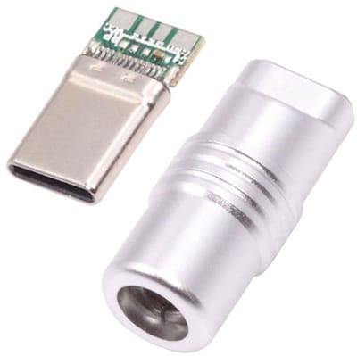 Dailygoods - USB C Soldeeradapter voor Kabel met Buitendiameter 4,0 - 6,0 mm