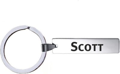 Sleutelhanger Met Naam - Scott - RVS