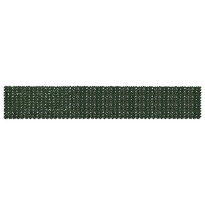 vidaXL - Balkonscherm - met - bladeren - Donkergroen - 600 - x - 100 - cm