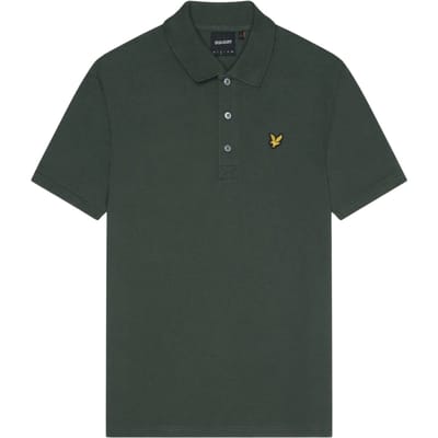 Diepgroen poloshirt met Lyle & Scott-logo op de borst