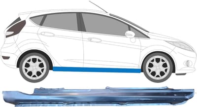 Volledige dorpel voor Ford Fiesta 2008-2017 / Rechts