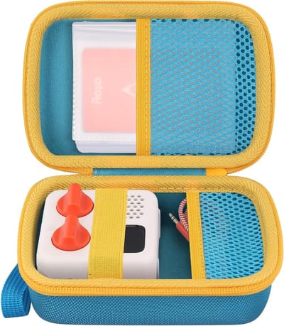 Hard Case voor Yoto Mini 2024 - Bescherming voor Kids Audio Speler, Audioboeken en Kaarthouder tot 36 Kaarten, Luchtblauwe Kleur