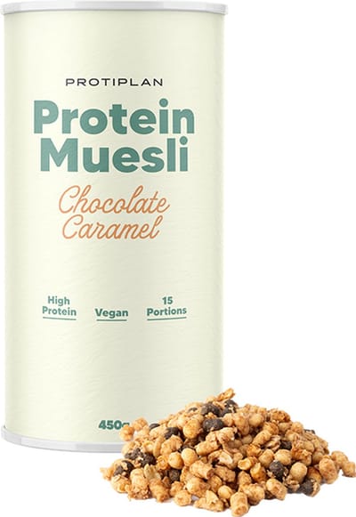 Protiplan - Protein Muesli Chocolate Caramel - 450 g - 15 porties - Eiwitrijk