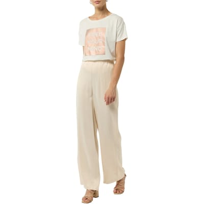 Comma  Pants Brown Size: W38 | Wide-Leg & Flared Pants Outlet | Dames | Beige