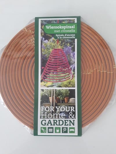 Wierookspiraal met citronella - Anti-mug - kleur oranje