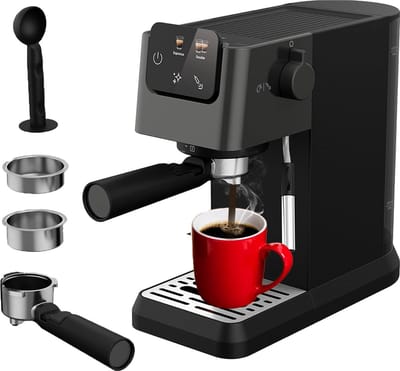 White-Label® Espressomachine - Koffiezetapparaat - Koffiemachines - Zwart