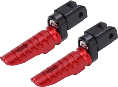 SnelShoppen - Voetsteunen Motorfiets Aluminium Pedalen Vervangingsonderdeel voor MV AGUSTA Brutale 800 RR RR SCS ROSSO (Rood)