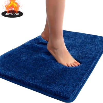 Nivard Badmat - Douchemat - Antislip - Wc Mat - Toiletmat - Badkamermat - Marineblauw - 40x60