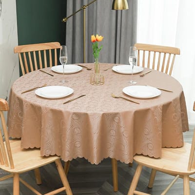Nieuw Modern Banket Hotel Rond Tafelkleed Meerkleurig Bedrukt Tafelzeil Waterdicht Oliebestendig Wasbare Tafelhoes 180cm round 1pcs