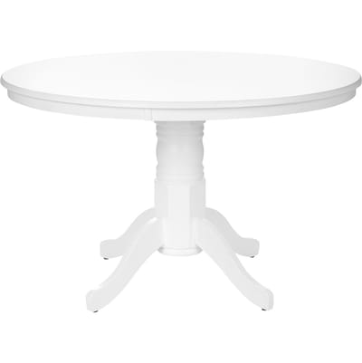 AKRON - Ronde eettafel - Wit - 120 cm - MDF