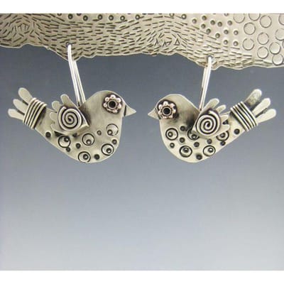 Vintage Charm Bloem Vogel Dier Geometrie Oorbellen voor Vrouwen koper Kleur Feest Hangende Oorbellen Sieraden gray
