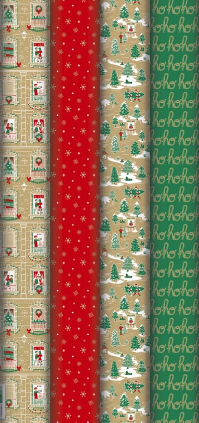 Clairefontaine Kerstinpakpapier 'Kerstsfeer'