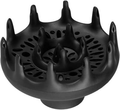 Haar Diffuser - Föhn Opzetstuk - Krullen Stylen - Universele Pasvorm - 13x13x9.4 cm - Zwart