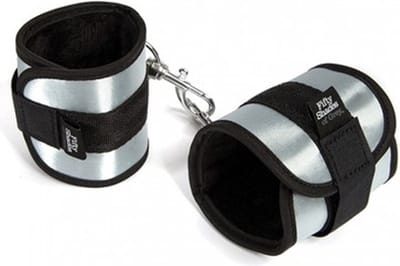 Fifty shades of grey - soft handboeien - zilver