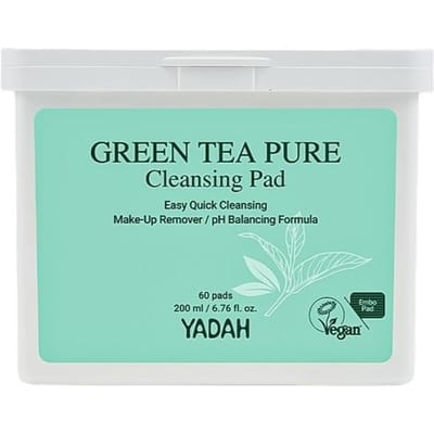 [YADAH] Green Tea Pure Cleansing Pad 200ml 60EA blue