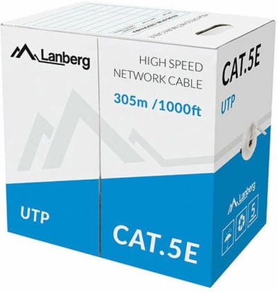 Stevige UTP-netwerkkabel categorie 5e Lanberg