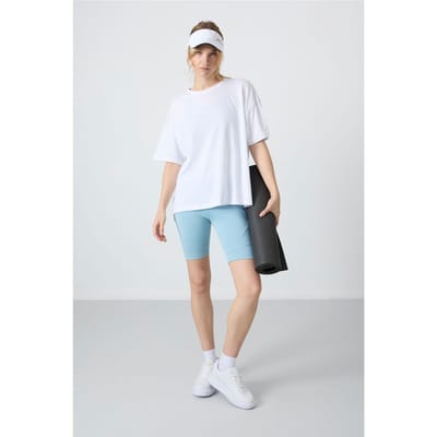 Oversized Katoen-Modal Crew Neck T-shirt