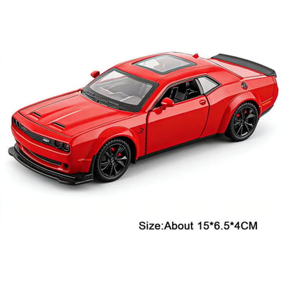 1:32 Phantom Hellcat Auto Speelgoed Legering Diecast Miniatuur Model Geluid En Licht Deuren Geopend Terugtrekbaar Voertuigen Kinderdag Cadeaus