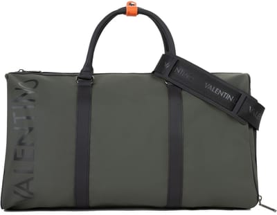 VALENTINO reistas Dragonhawk Hand Duffer Bag Milit / Nero donkergroen