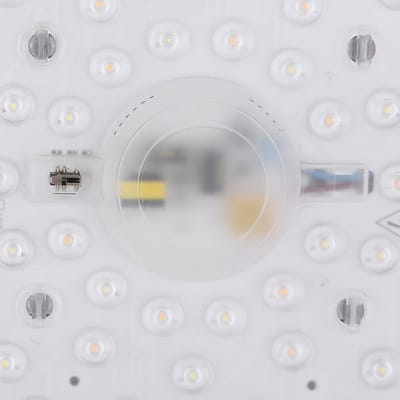 Plafondlamp CCT slaapkamer landelijke stijl hout licht, hout look bruin metaal zwart opaal, 1x LED 24W 1020Lm 3000K, 4500K, 6000K, HxLxB 9x39x39cm