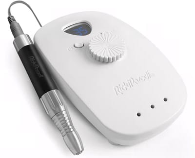 RickiParodi DigitalPro Mini Ultra – Professionele Elektrische Nagelfrees – 35.000 tpm – Draadloos & Compact – Inclusief 2 Diamantslijpers