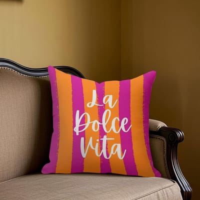 Dolce Vita Charm vierkante Jacquard Kussenhoes voor Bank Kantoor Lendenkussenhoes Huis Decoratieve Kussensloop 45x45cm