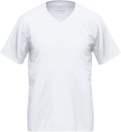 Ceceba heren T-shirt V-hals (1-pack) - wit