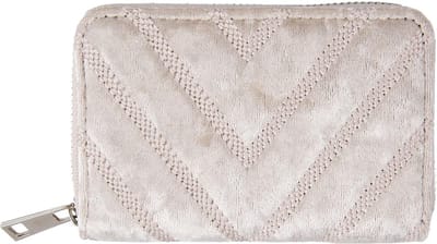 Juleeze Portemonnee 8*13 cm Beige Kunstleer Rechthoek Beurs Geldbeurs Geldbuidel