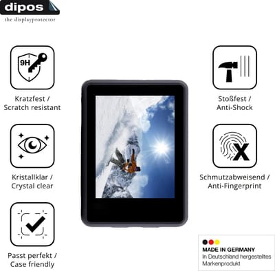 dipos – 2x Pantserfolie geschikt voor AgfaPhoto Realimove AC9000 | 9H Screenprotector