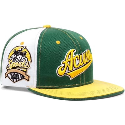 Mode Acusa Geborduurde Heren Kleurblok Pet Jeugd Hip Hop Retro Hoed Snapback Katoen Unisex Cowboy Verstelbare Pet Adjustable blue