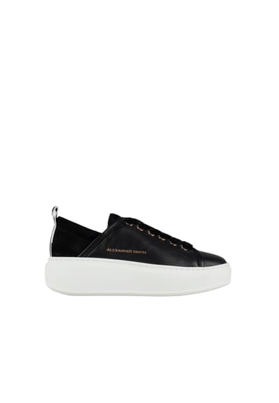asbcwhw-0522-blk Alexander Smith Vrouwen leder zwart