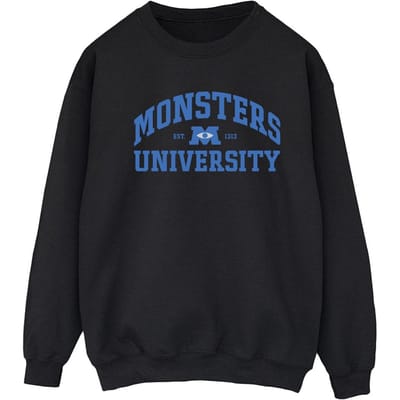 Disney Dames/Dames Monsters University Logo Sweatshirt (Zwart)
