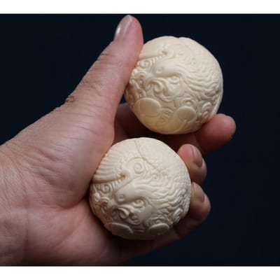 1 Paar 50mm Duurzaam Stress Verlichten Draai Spier Mini Relax Spier Baoding Bal Gezondheidszorg Tool Chinese Bal 1 pair