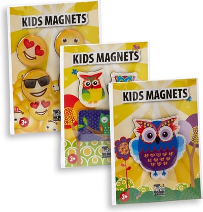 MagPaint - Magnetset - Smiley, Uil, Grote Uil - Set van 8