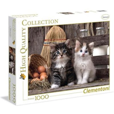Clementoni - Puzzel - 1000 Stukjes - Schattige Kittens - Puzzel Voor Volwassenen - High Quality Collection