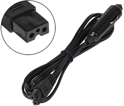 BLOW Koelbox Autoladerkabel - 12V Sigarettenplug naar 3-Pins Aansluiting - 2 Meter
