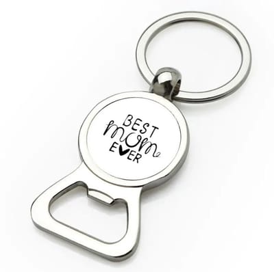 Akyol - best mom ever flesopener - Mama - moeder - moederdag - cadeau - verjaardag - beste ooit - 9 bij 3 cm