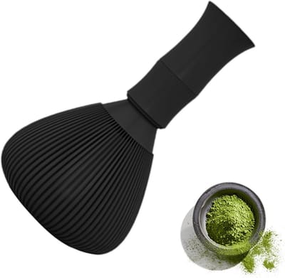 Matcha Klopper - Thee Klopklopper Menggereedschap - Authentieke Ceremonie - Vaatwasserbestendig Ontwerp - 6x12 cm - Zwart