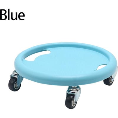 Buikschijf Roller Plaat Wiel Sportschool Training Buikspieren Buik Oefentoestel Roestvrij Staal Fitnessapparatuur blauw