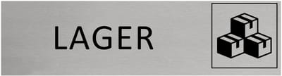 CombiCraft Aluminium Deurbordje "Lager " 165x45mm met tape