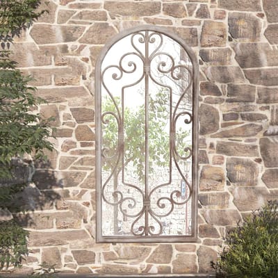 Vidaxl Lustre de Jardin, Couleur Sable, 100X45 Cm, Cadre en Fer